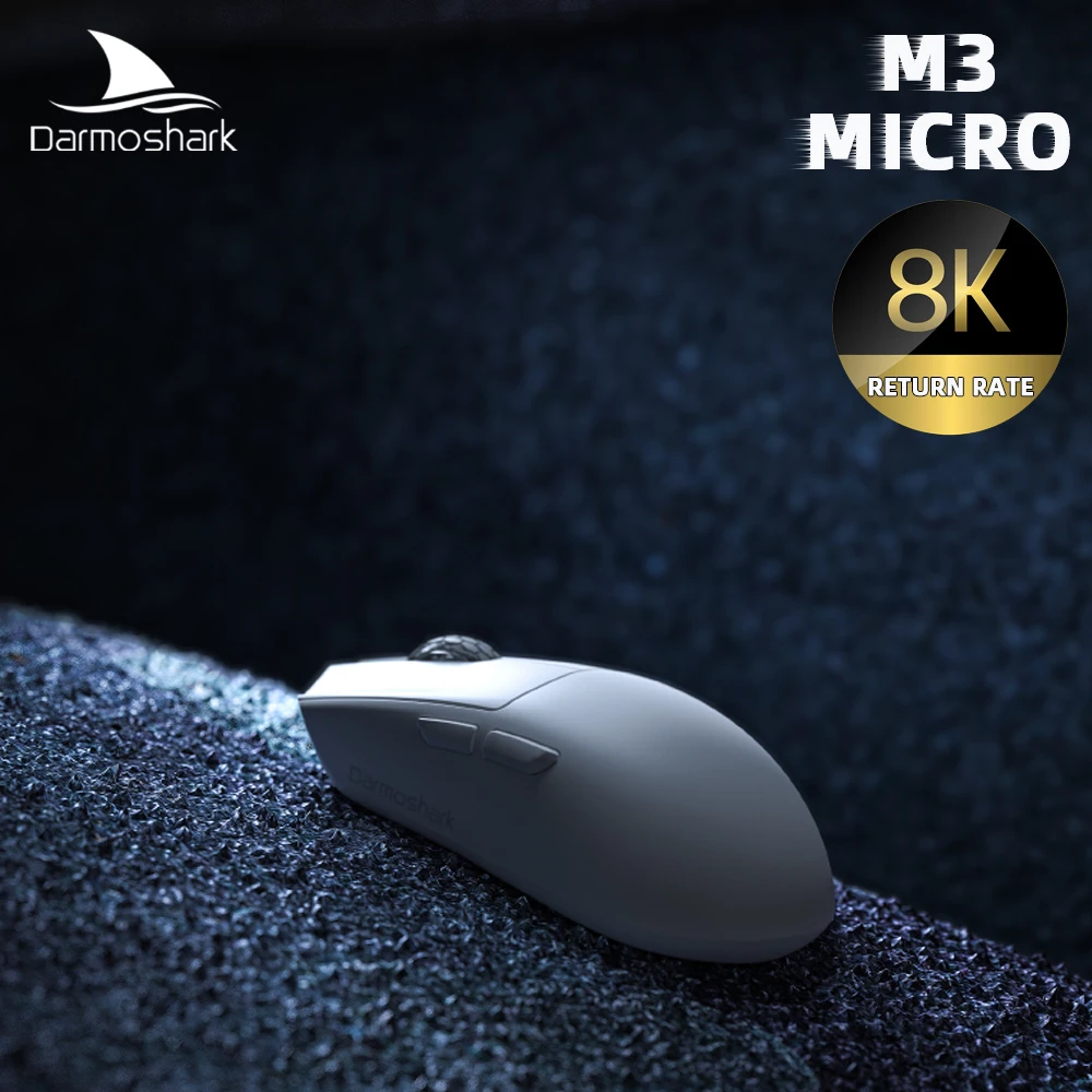 

Darmoshark M3 Micro E-sports Wireless Gaming Mouse 4K 8K Bluetooth PAM3395 N52840 26000 DPI Optical Mice For Computer Laptop PC