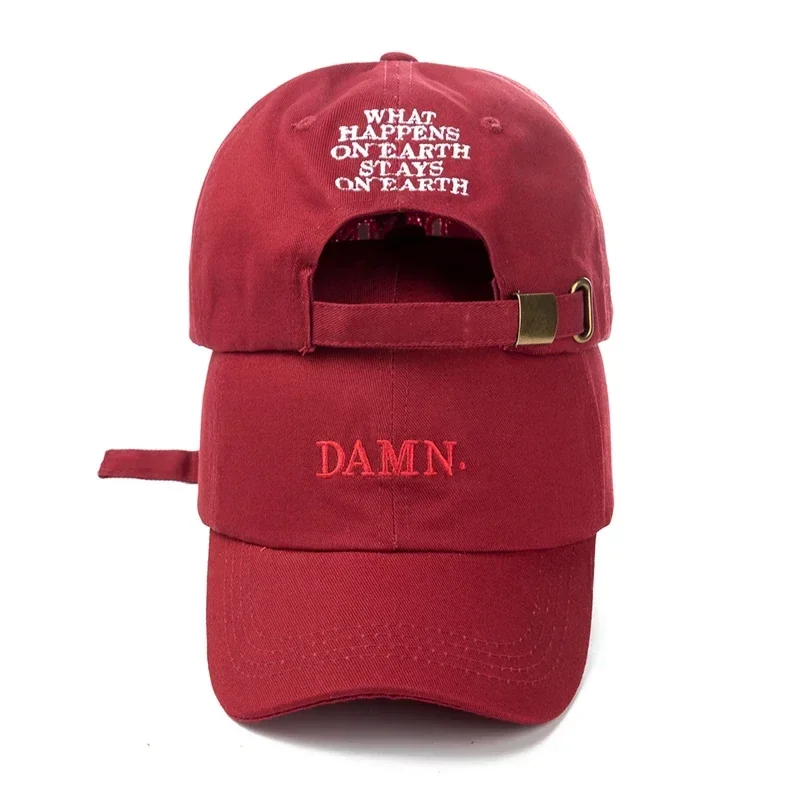 DAMN-Embroidered Hats for Men and Women, Hip Hop, ShinCharacter Lamar, Unstructured , Baseball Cap Baseball glove wrap Bat grip