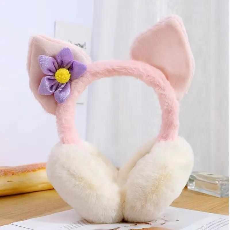 Cute Girls Earflap Windproof Ear Muffs Soft Plush Warmers Ear Cover