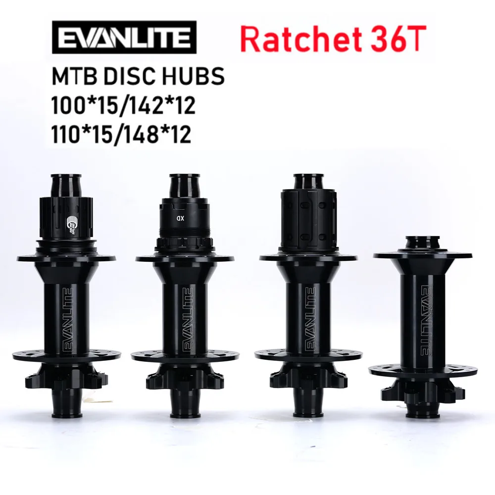 

EVANLITE Bicycle Hub 32 Holes Thru Axle/Quick Release Version Mountain Bike Hub HG/XD/MS EXP Ratchet System novatec bycicle