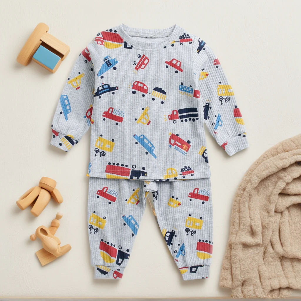 Sanlutoz Children Autumn Cute Baby Boys Girls Clothes Sets Animal  Cotton Infants Cute Tops + Long Pants