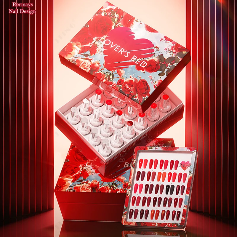 24가지 색상 딥 레드 젤 폴리쉬 캣아이 글리터 와인 - Nail Art Red Wine Cat Eye 리뷰 및 가격