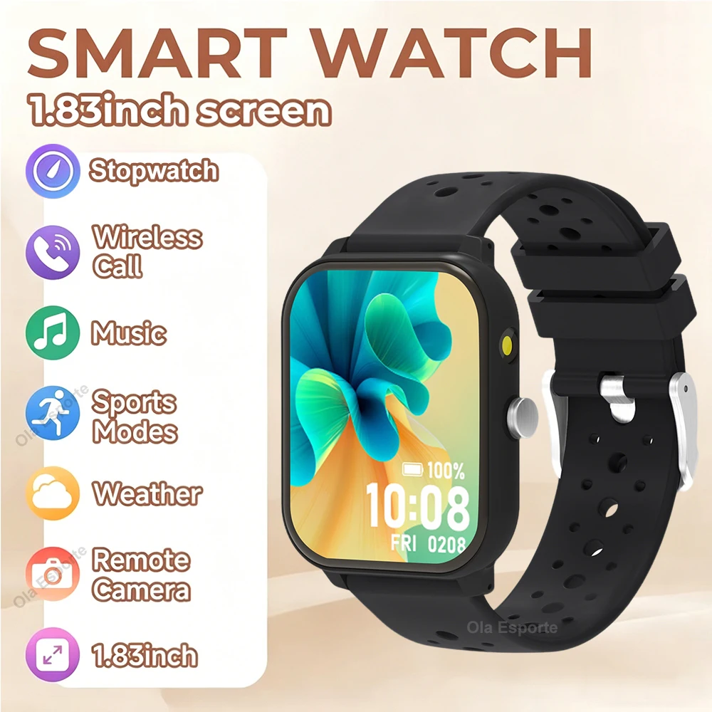 Smartwatch 1.83 inch Wireless Call Music Control Custom Face