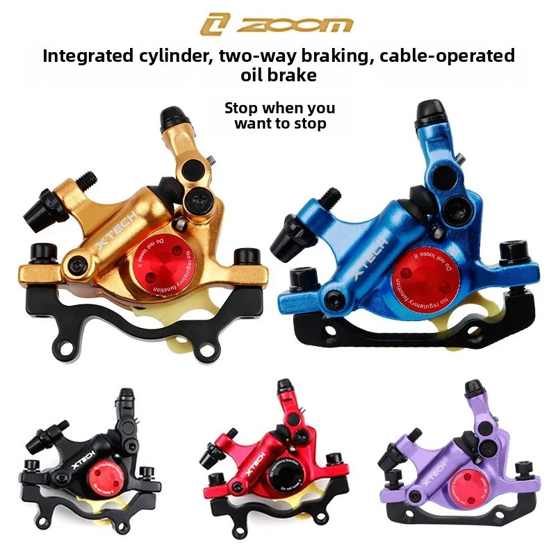 

ZOOM Xinlong HB100 Clip Mountain Bike Hydraulic Brake Folding Line Pull Disc Brake Bicycle
