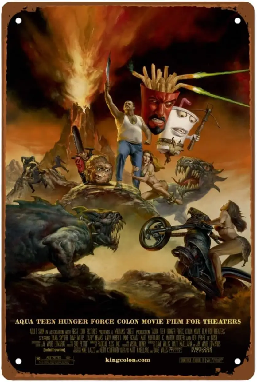 Aqua Teen Hunger Force Colon Movie Film For Theaters Metal Wall Tin Sign A Poster With Imaginative Ideas Retro Retro Gift Man Ca