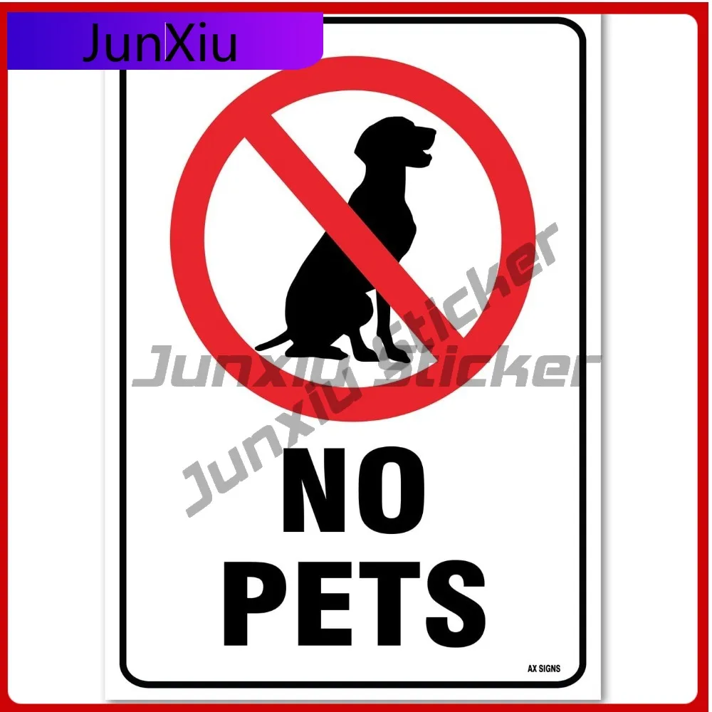 

No Pets Allowed Sign,Vinyl Vintage Car Laptop Walls Truck Waterproof Vinyl Walls Sticker Retro Trendy Unique Funny Cool
