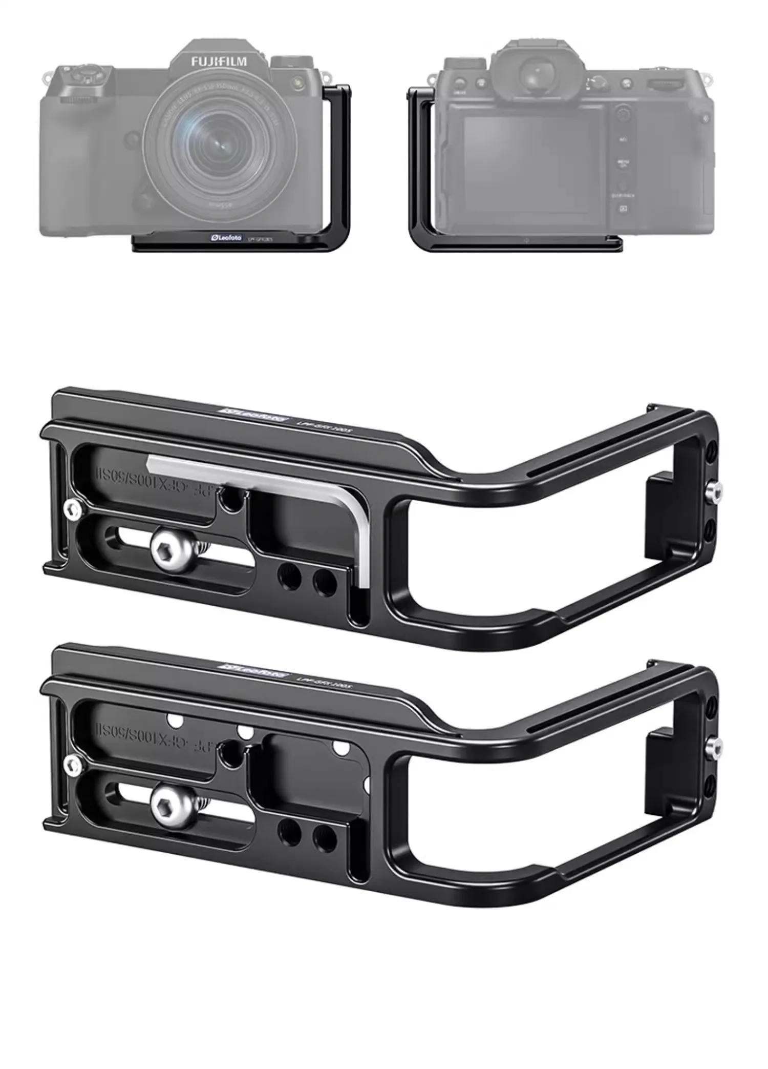 GFX 100S/GFX 100SII/GFX 50SII Meta L Bracket Compatible with Arca Swiss Type Quick Release L Plate for Fujifilm Fuji GFX 100S