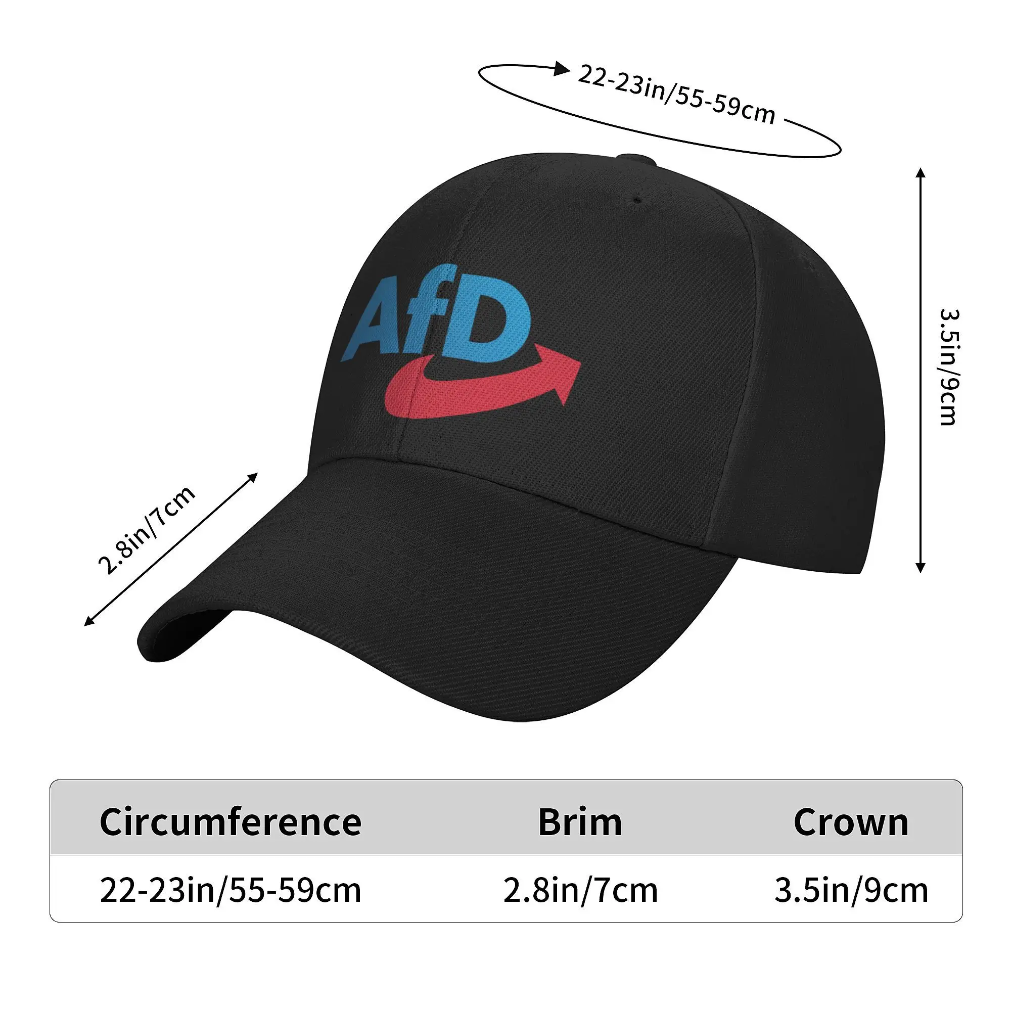 Alternative for Germany AFD Baseball Cap Fashion  Trucker Hat For Unisex Adjustable Casual Wear