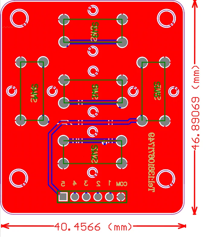 1 set 5 way direction ON BOARD with cable cover cap push button Tactile Tact mini Switch Taster schalter