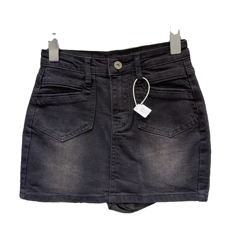 

Retro American Sle Faded Denim Skirt Women's kets Workwear ort Skirts Bodycon Skirts Autumn New Arrival