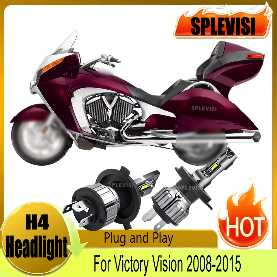 motorcycle Headlight led H4/9003 Current Stability High-Performance For Victory Vision 2008 2009 2010 2011 2012 2013 2014 2015