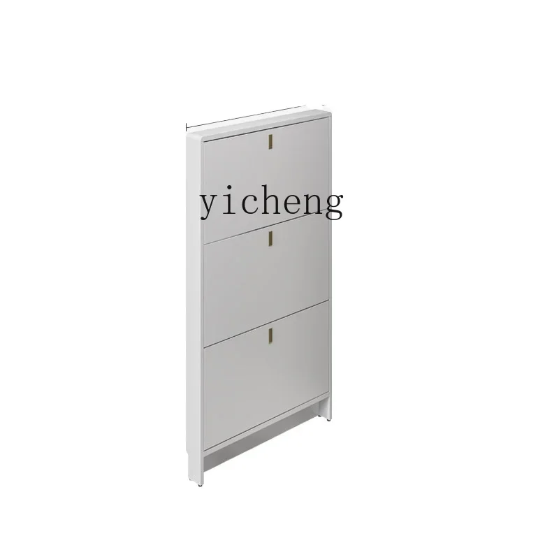 

TQH ultra-thin solid wood shoe cabinet, very narrow door entry, simple modern small apartment household door entrance cabinet