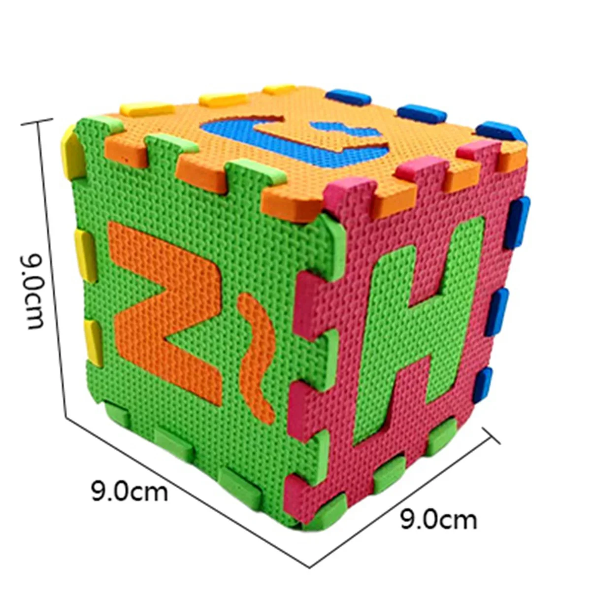 Esteras de juego con números del alfabeto para bebé, juguete educativo de matemáticas de espuma, 36 piezas, 9cm, regalo