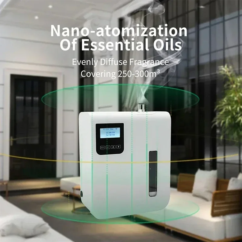 زيت طبيعي ناشر رائحة واي فاي/بلوتوث متوافق آلة العطر جهاز تكوين ضباب بالموجات فوق الصوتية المنزل الذكي App التحكم الناشر