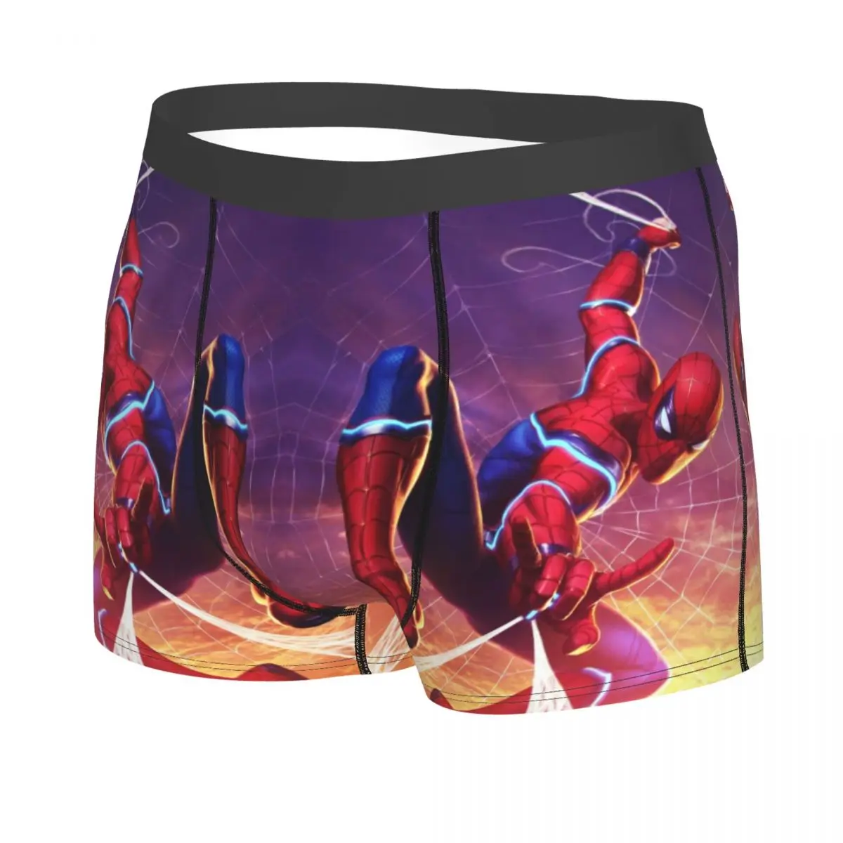 مخصص الذكور بارد سبايدرمان بارد الكرتون الملابس الداخلية أنيمي بطل الملاكم ملخصات لينة السراويل سراويل داخلية