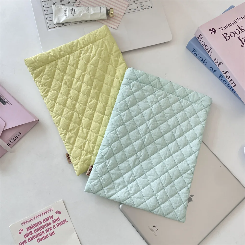 

Colorful diamond grid soft tablet inner bag, computer storage bag, laptop protective cover