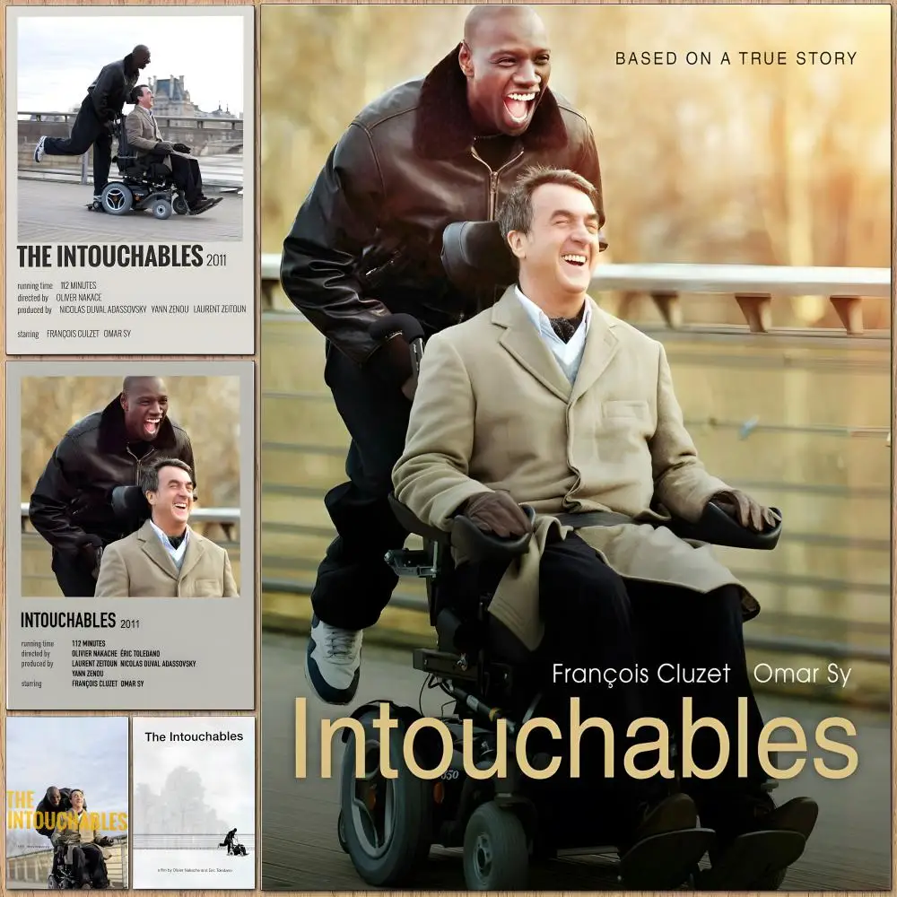 Classic Movie The Intouchables Poster HD Waterproof Self-Adhesive Wall Art Multi-Scene Application