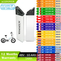 For Electric XP Step-thru 3.0 Ebike Battery 48V 10.4Ah 14Ah Battery for Gotrax R2 F2 R3 Likebike Folding Electric Bike Battery