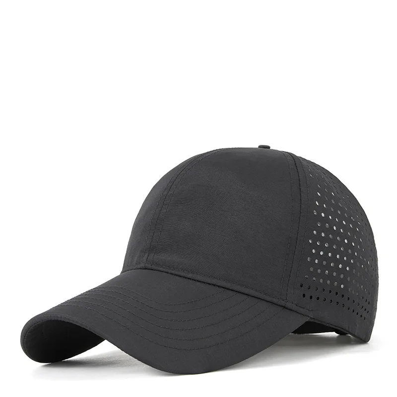 Gorra de béisbol de malla transpirable para hombre y mujer, visera de secado rápido, sombrero de Sol para deportes al aire libre, 62cm 56-tamaño grande, Verano