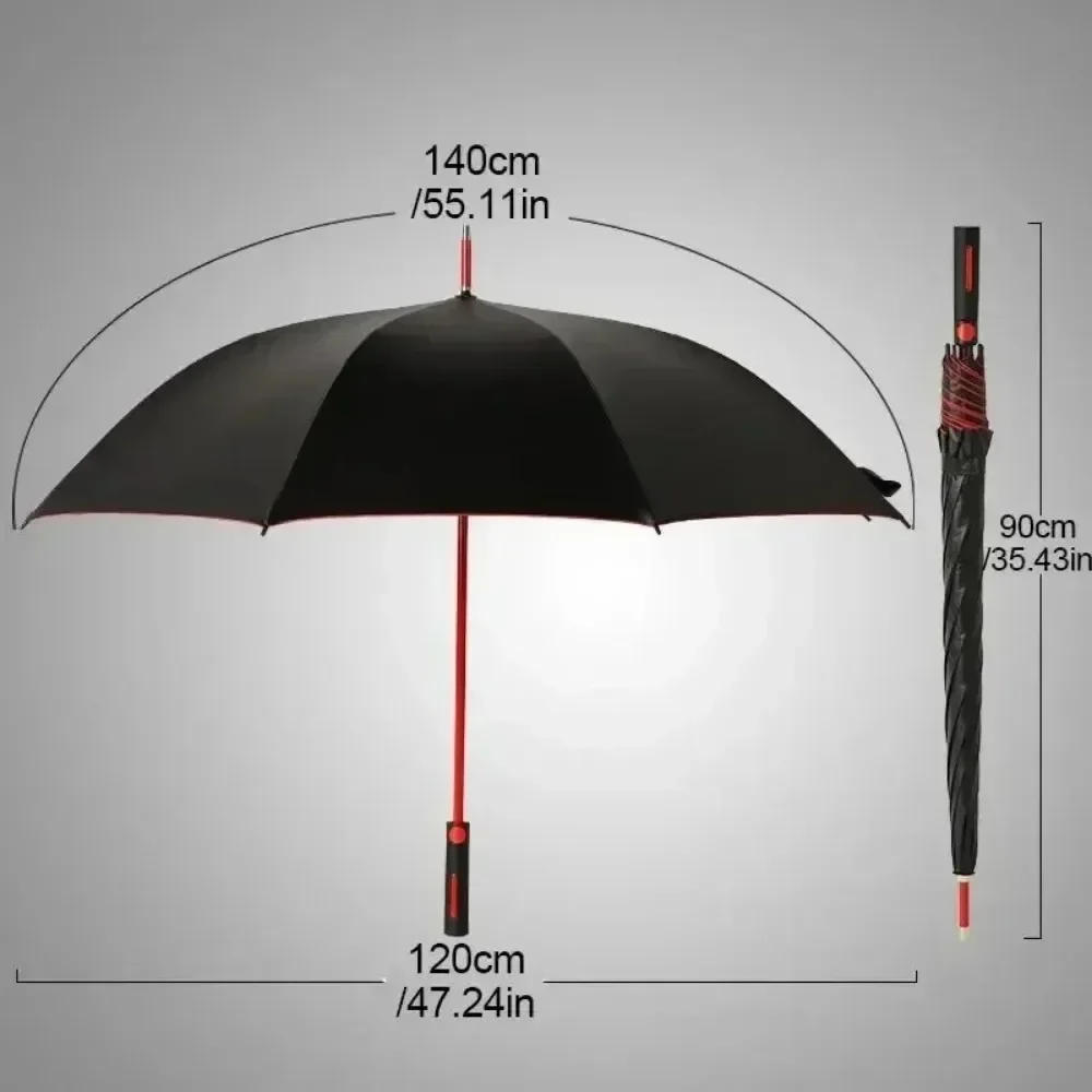 Fully Automatic Long Handled Umbrella Travel Umbrellas Wind-Resistant Rain-Proof Business Outdoor Camping Long Handle Umbrella