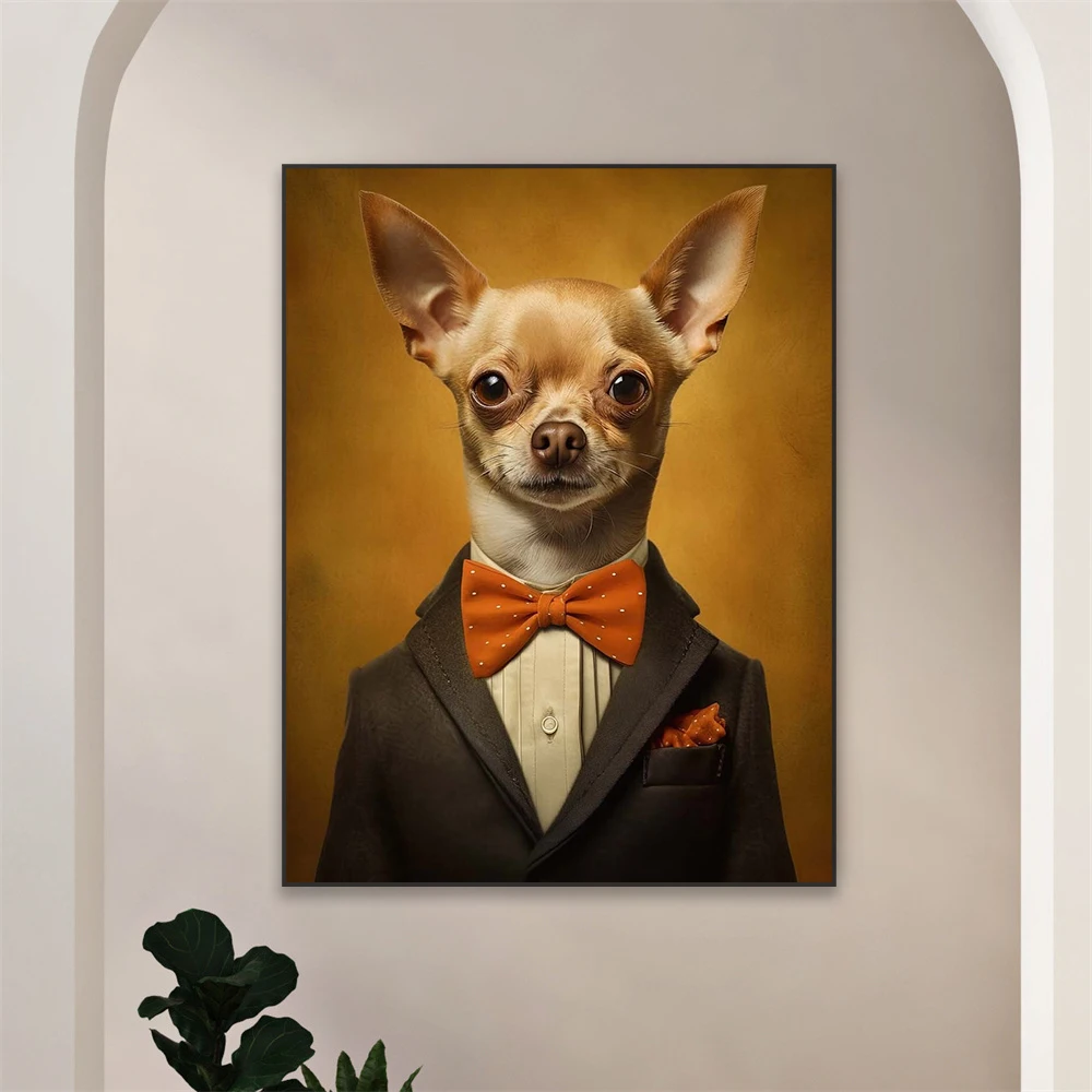 Billiard Pet Portrait Personalized Poster Custom Dog Portrait from Photo Prints Poker Pet Portrait Canvas Painting Funny Gifts