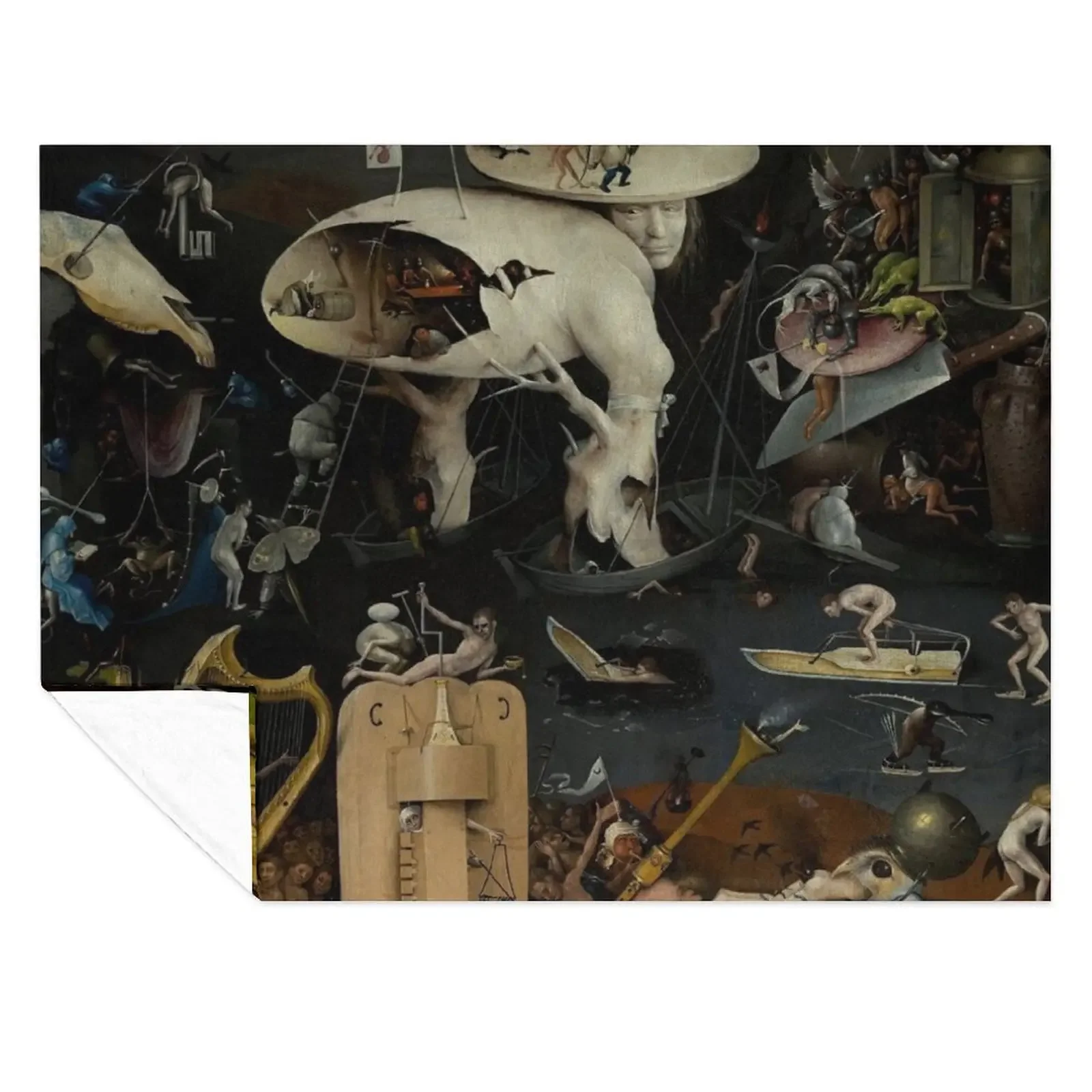 

Garden of Earthly Delights - Hieronymus Bosch Throw Blanket Quilt Luxury St Furrys Custom Blankets