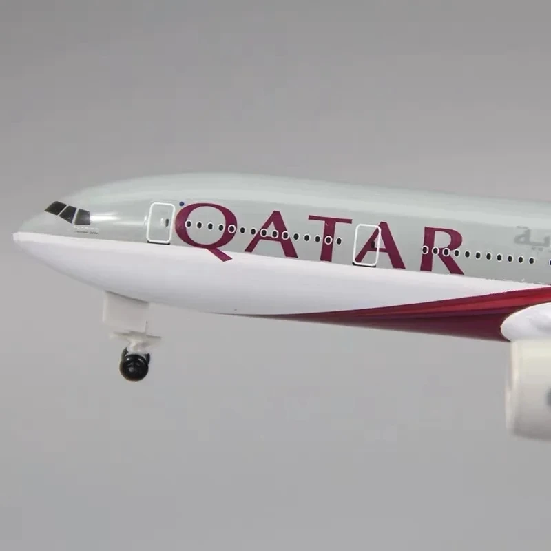 20cm Alloy Metal AIR QATAR Airways B 777 B777 Airplane Model Diecast Air Plane Model Aircraft Wheels Landing Gears Aircraft