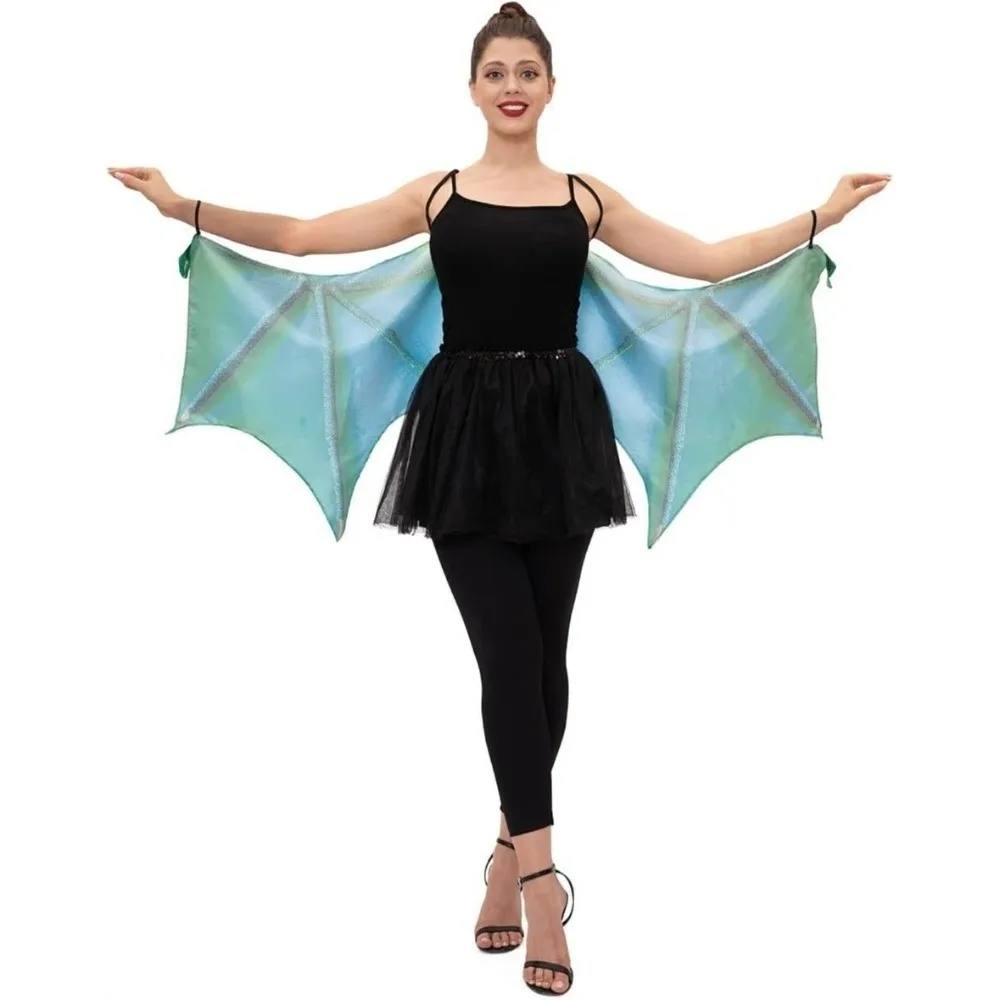 Practical Fantasty Dragon Wing Cape Foldable Elastic Band Bat Wing Cloak Unisex Universal Cosplay Wing Costume Performance