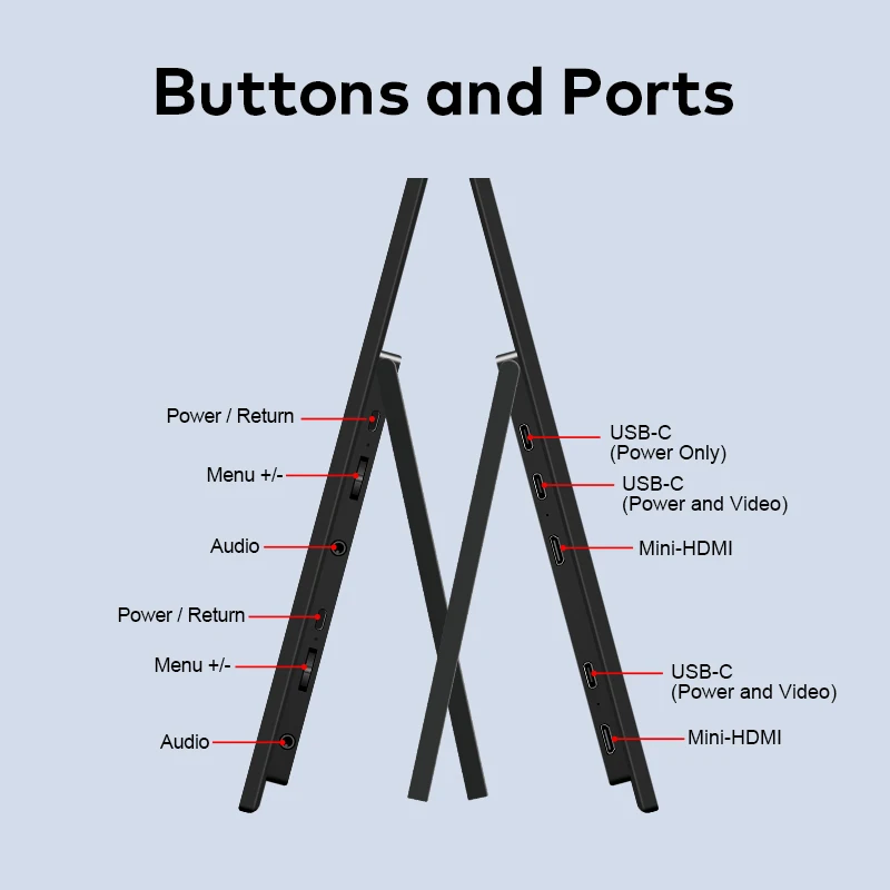 

Wholesales 15.6 inch dual screen folded monitor USB cable connect driver free portable monitor 1080p for Trade