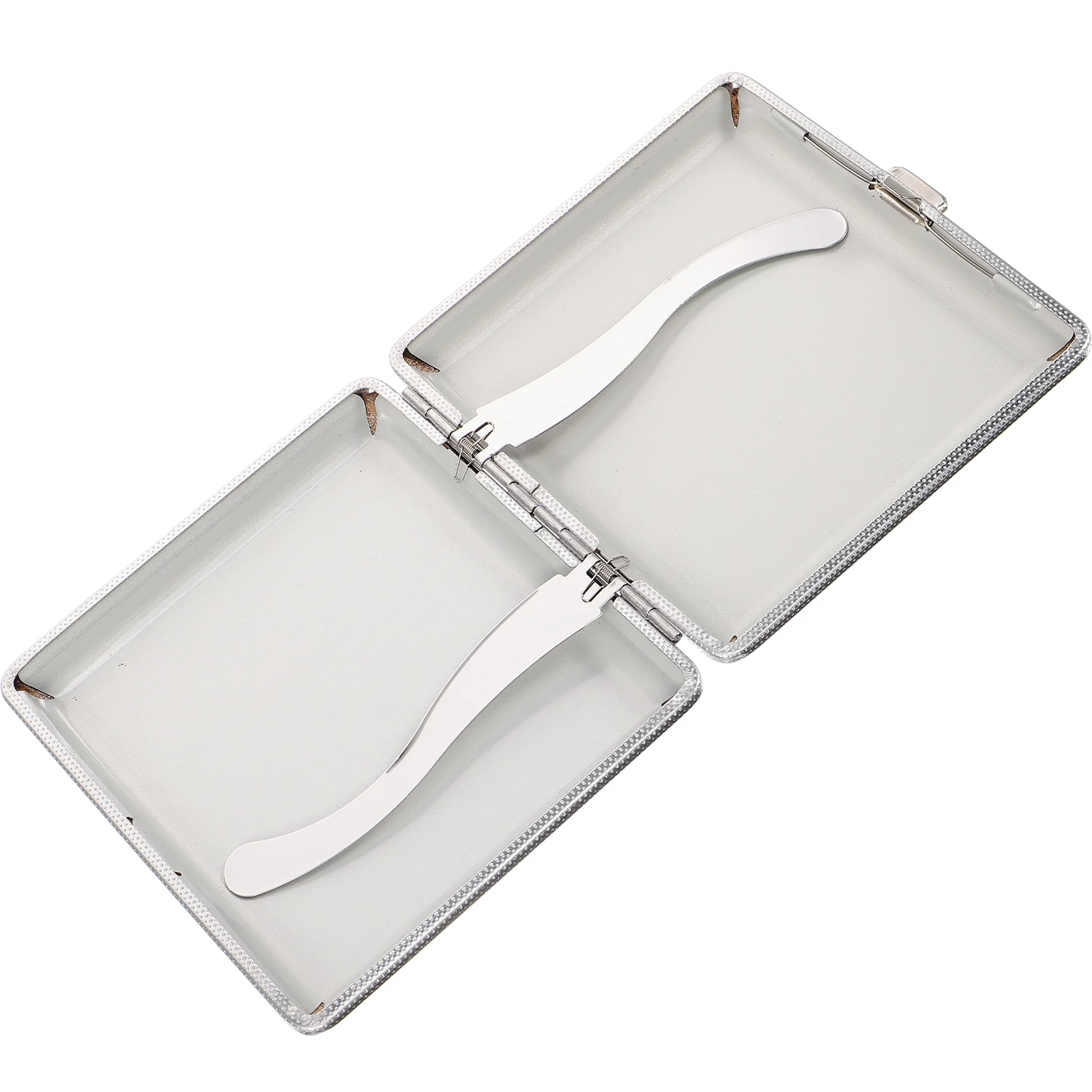 

Portable Case 20 Sticks Slim Box Brown Metal Clasp Wear Resistant Washable Reusable