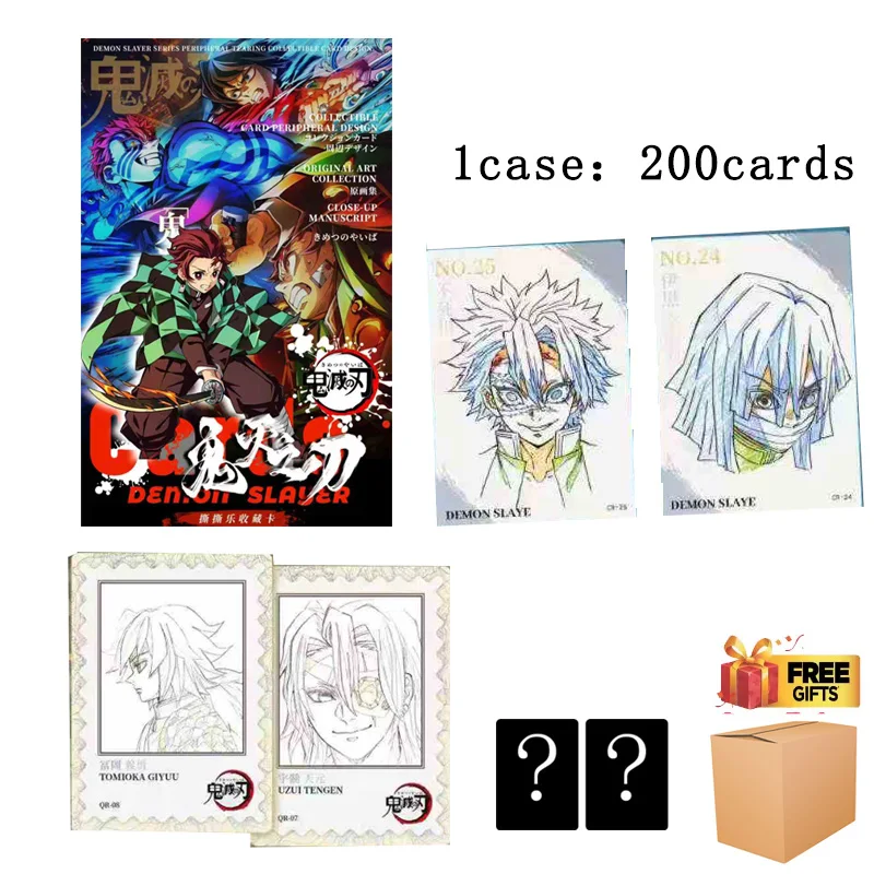 

Карты Demon Slayer Rip Line Art Collection Премиум Аниме Стиль эскизов Коллекционное издание Разрывной набор