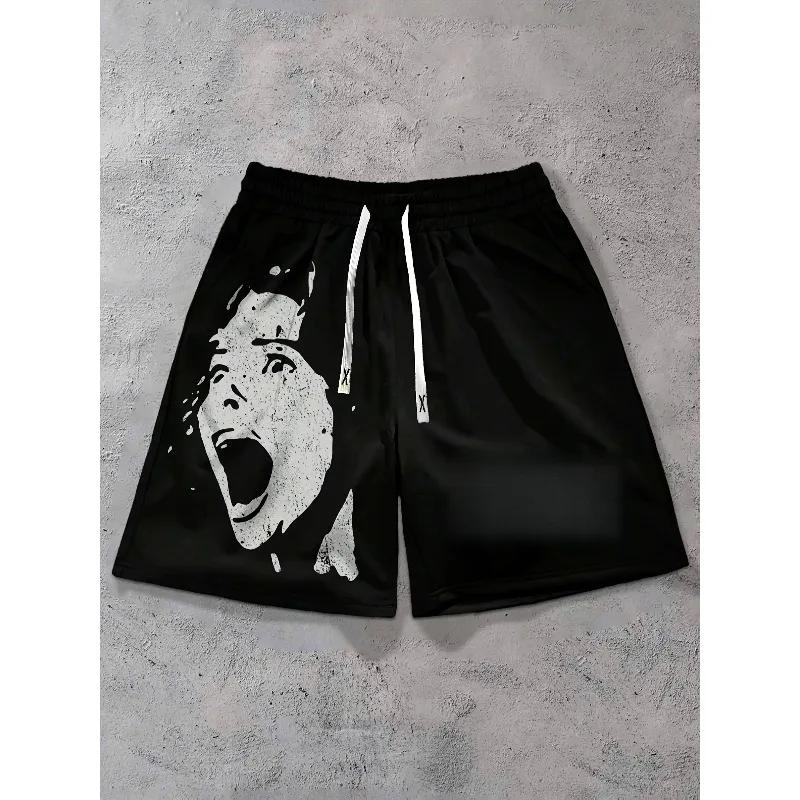 

Men's Summer Shorts, Men's Dark Hip-hop Y2K Casual Shorts, Sports Shorts, Suitable for Casual Sports and Jogging