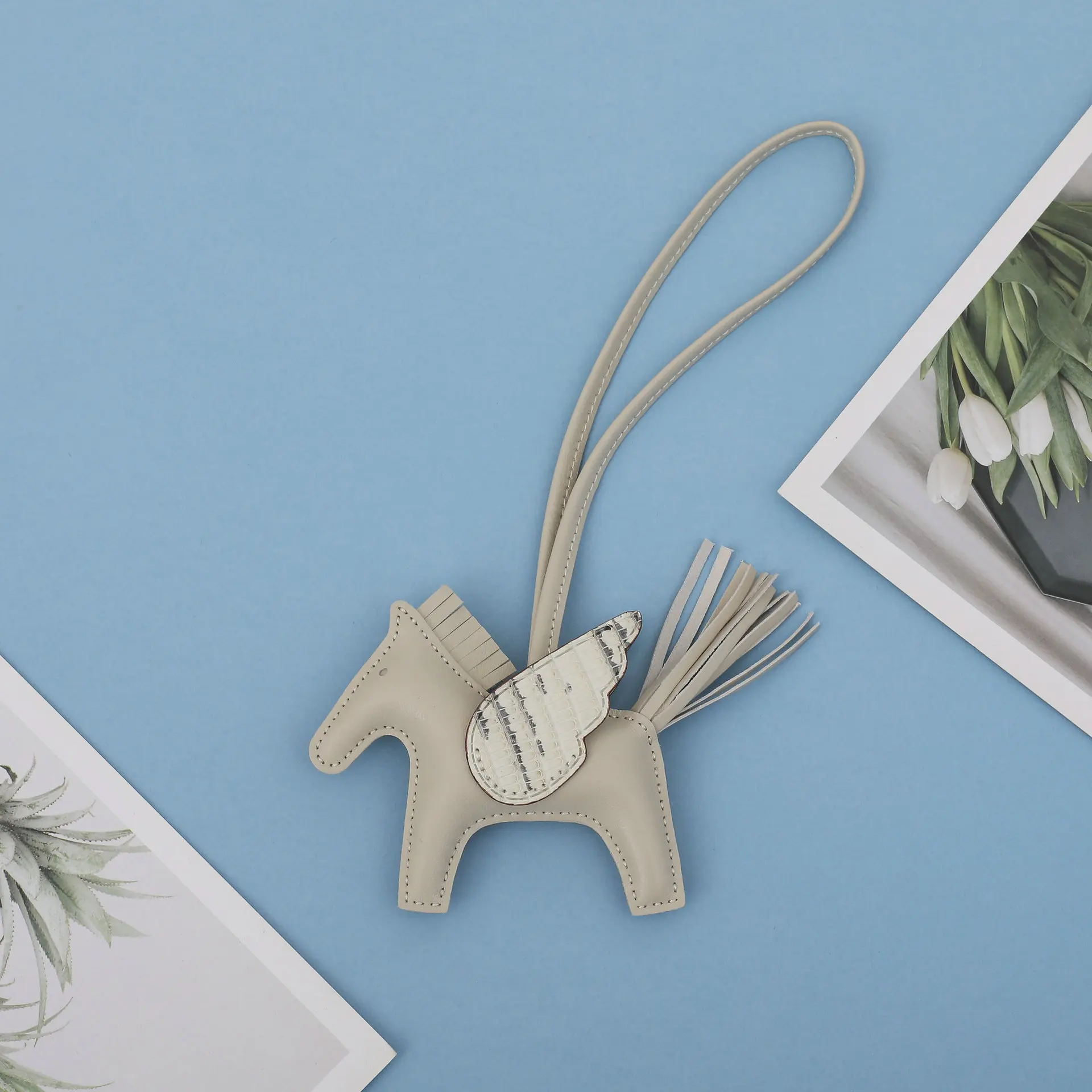 Gantungan Tas Pegasus Sambungan Kulit Kadal Baru 2025, Gantungan Kuda Poni, Rumbai Lucu, Gantungan Tas Wanita, Gantungan Mobil, Malaikat Pegasus 45