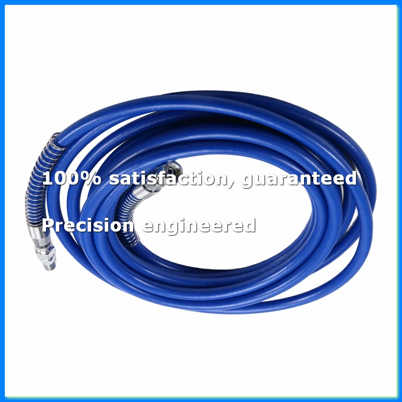 1/4Inch Airless Paint Hose High Pressure Universal Paint Sprayer Flexible Fiber Tube 3300 PSI (25FT, Blue)-A07G