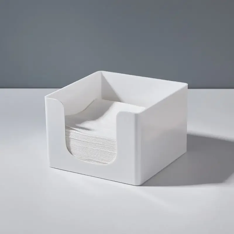 Quadratische, minimalistische Taschentuch-Aufbewahrungsbox, Acryl-Taschentuch-Aufbewahrungswerkzeug für das Wohnzimmer zu Hause – Detail 6