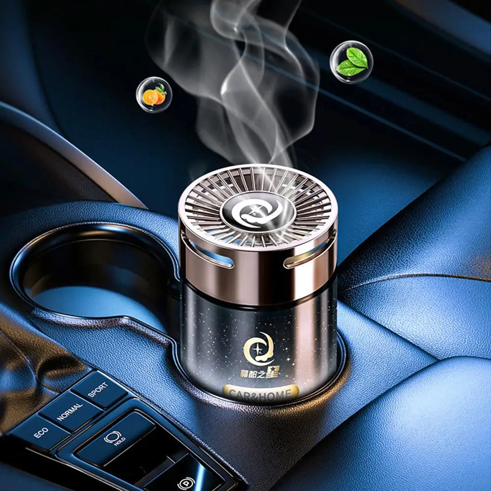 Car Mounted Fragrance Spray Perfume Essential Oil Diffuser Humidifier Intelligent Fragrance Car Inside Light Fragrance Gifts