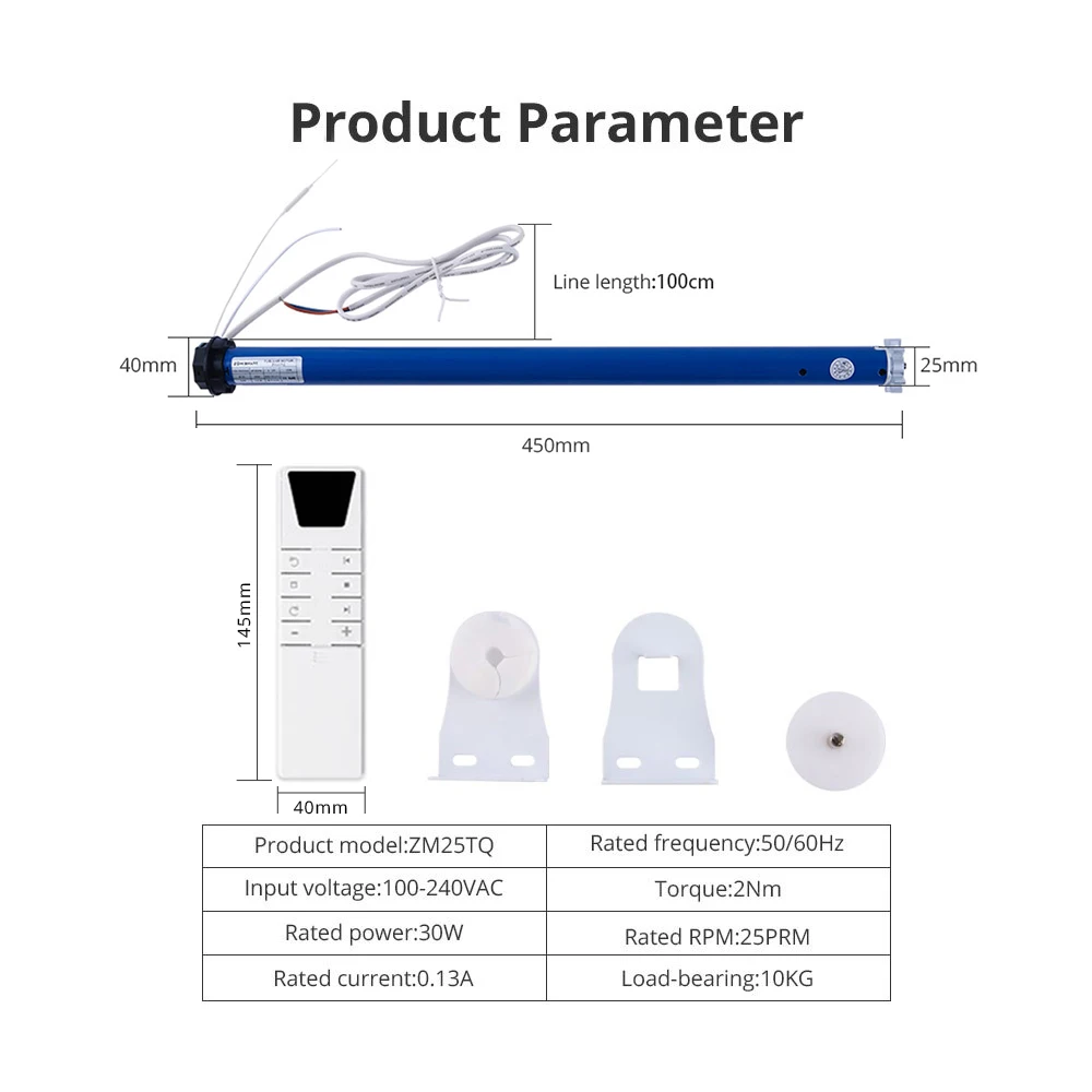 Zigbee-Motor de sombra de rodillo inteligente, WiFi de dispositivo con 2nm, tubo de 38mm, Motor de persianas Zemismart, Alexa, Google Home, Yandex,
