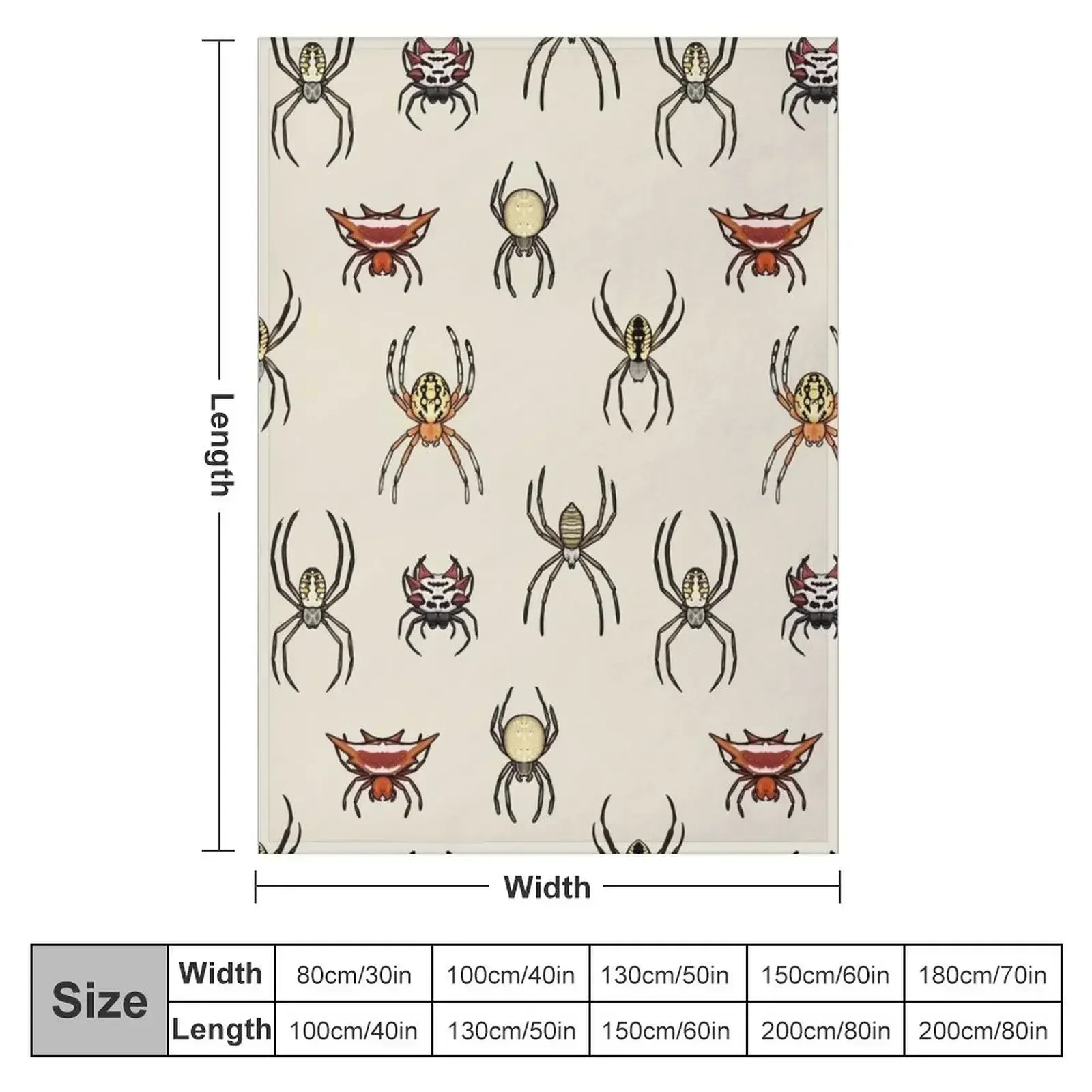 Orb Weavers Throw Blanket Sofa Throw Sleeping Bag Decorative Sofa Blankets