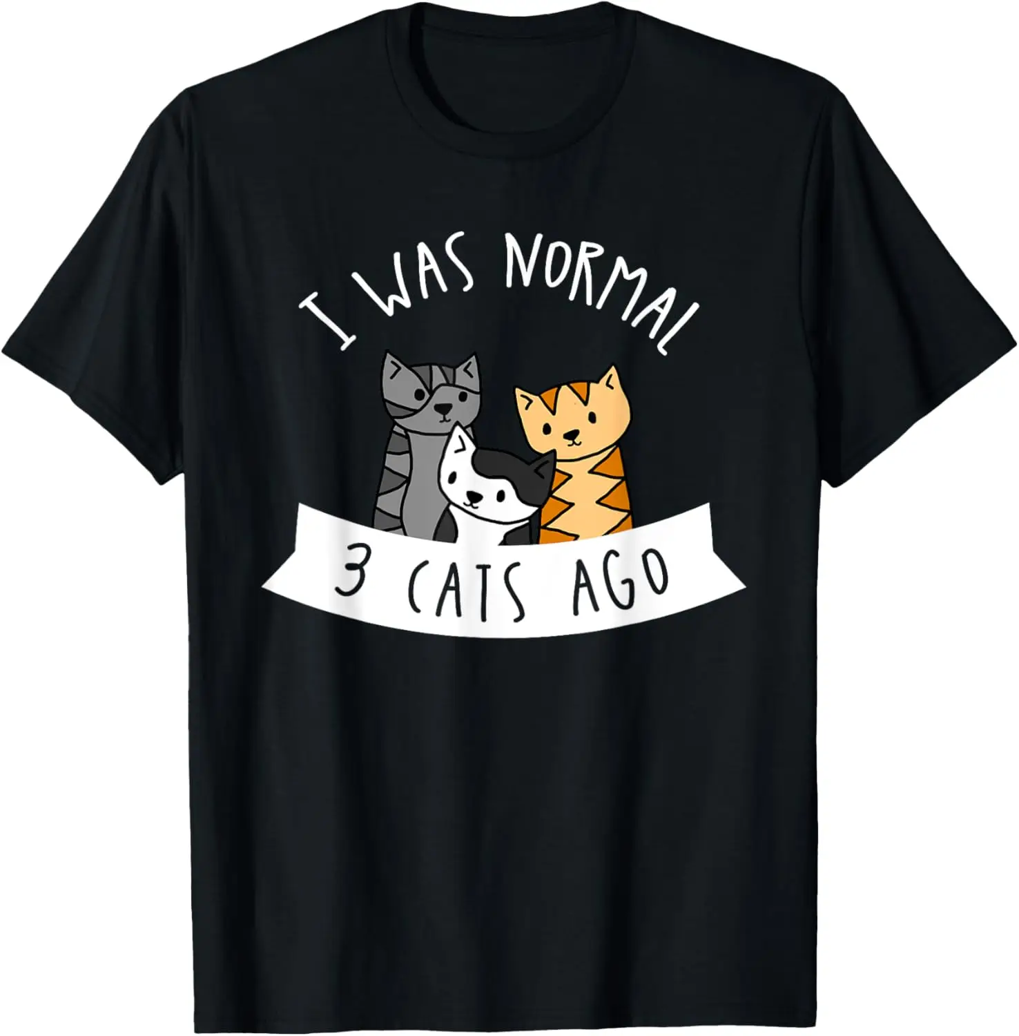 

I Was Normal 3 Cats Ago - Womens Cat Lover