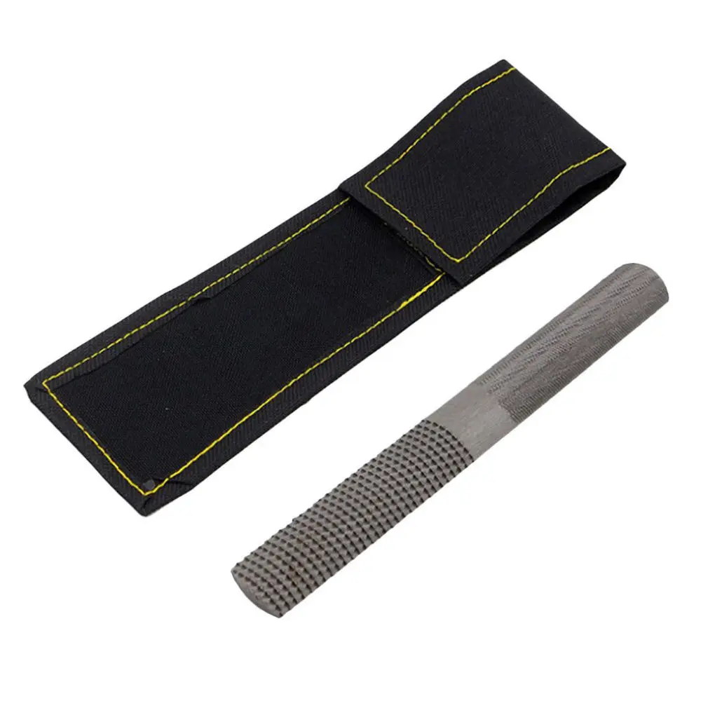 1pcs  4-in-1 Carbon Steel Woodworking Rasp with Storage Bag Rasp File Carpentry Woodworking Wood Carving Hand Mill Tool