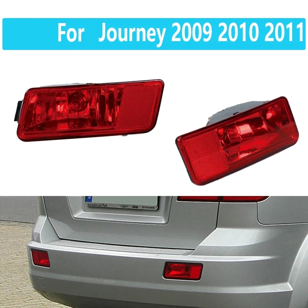 For Dodge Journey 2009 2010 2011 Rear Bumper Reflector Brake Light Warning with Bulb Right