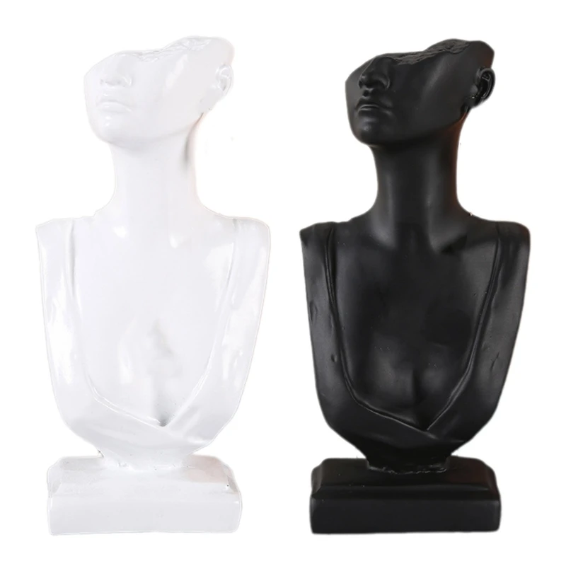 

Earrings Holder Mannequin Bust Stand Jewelry Necklace Model Stand for Displaying Dropship