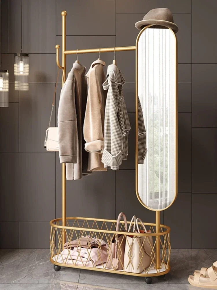 Rotating Full-Length Coat Integrated Simple Household Bedroom Dressing Mirror Clothes