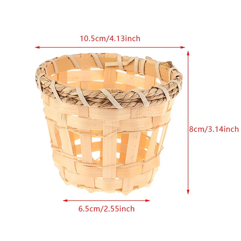 2Pcs Lamp Shade Light Cover Shades Chandelier Drum Woven Cage Bulbceiling Rattan Pendanttable Wicker Lamps Cottage Country