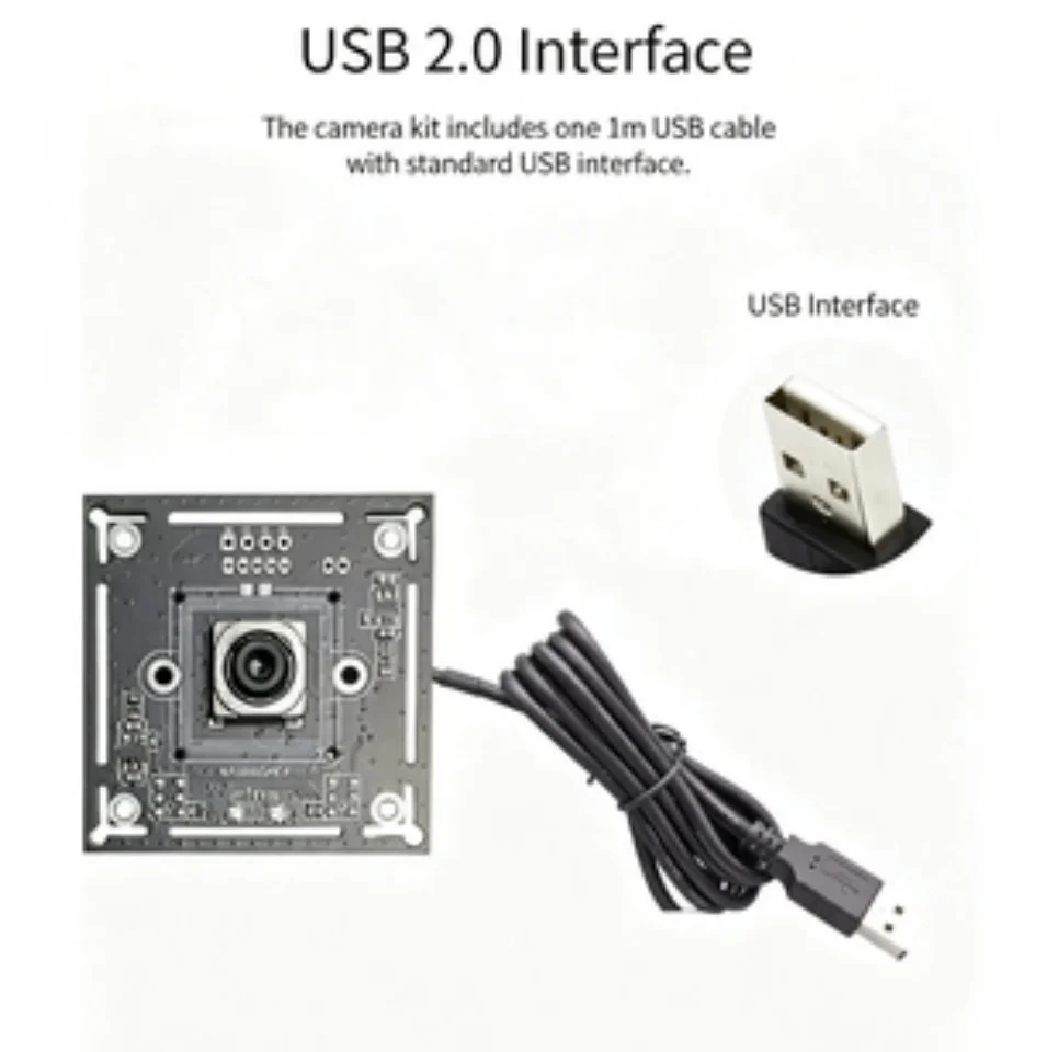 4K 12MP 30FPS Auto Focus USB Camera Module Microphone UVC Free Driver HD Webcam For PC Android Face Recognition Plug And Play