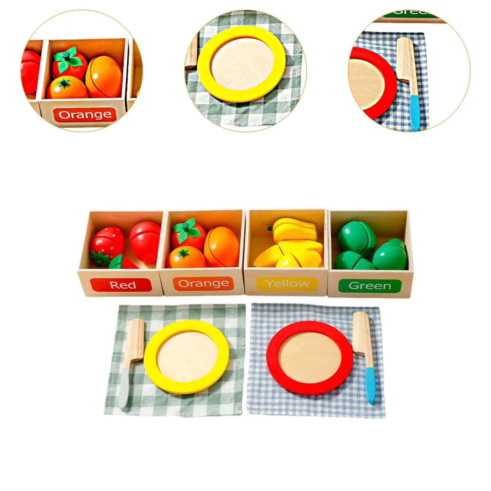 Kitchen Set Toy Kitchen Accessories Realistic Educational Role Play Educational Toy Pretend Play Foods for Dining Party Kid