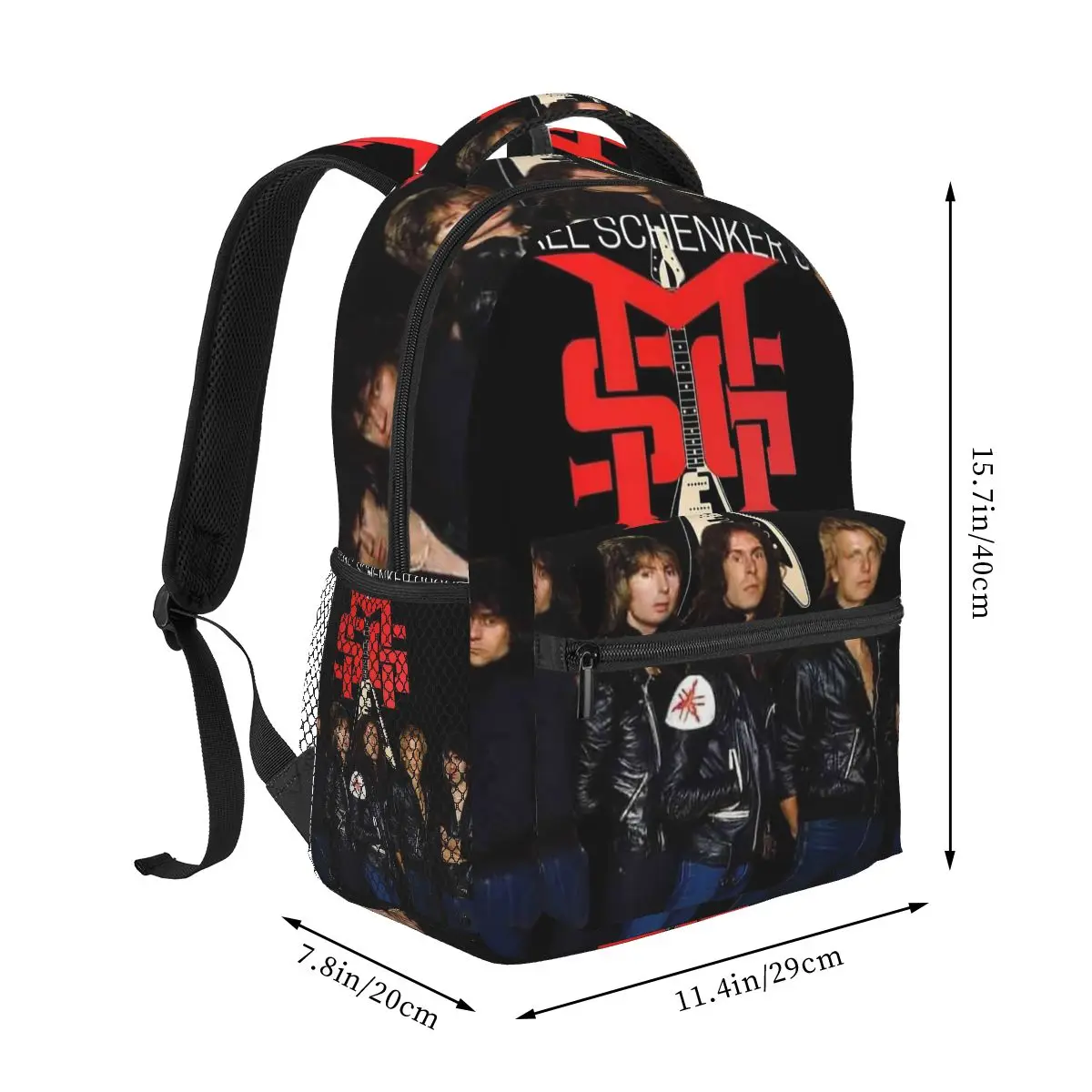Michael Schenker Group Msg Rock Heavy Hard Metal Armed And Ready Bottom Ufo Backpack Student  BookBag School Bag  Shoulder Bags