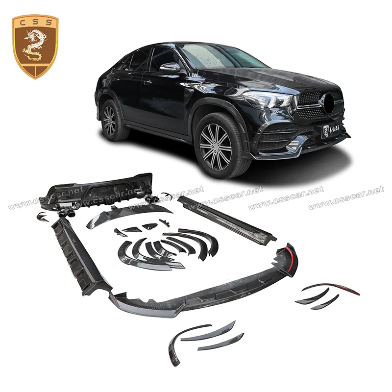 New 2021-2022 for Benz GLE Coupe C167 Upgrade MSY Design Dry Carbon Fiber Bumper Diffuser Fender archs GLE350 450 GLE53 Body Kit