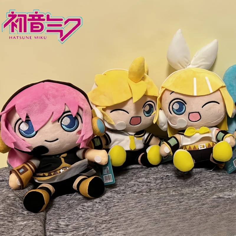 20cm Original Anime Hatsune Miku Plush Kwayi Toys Fufu Kagamine Len Kagamine Rin Megurine Luka Soft Filled Pillow Gift Dolls