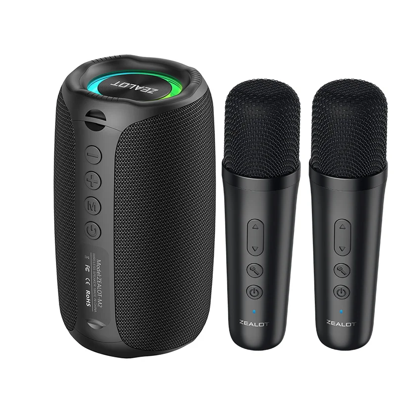 ZEALOT-M2 Bluetooth-Lautsprecher 10W mit verstärktem Bass, tragbarer Outdoor-Wireless-Lautsprecher, wasserdichter Lautsprecher, Bluetooth 5.4 mit 2 Mikrofonen – Detail 3